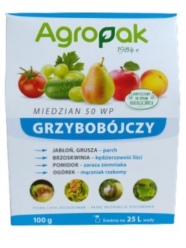 Miedzian 100g Zaraza Zwalcza CHOROBY GRZYBOWE