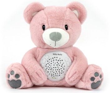 Medvídek s projektorem uspávač pro děti plyšák Milly Bear Milly Mally