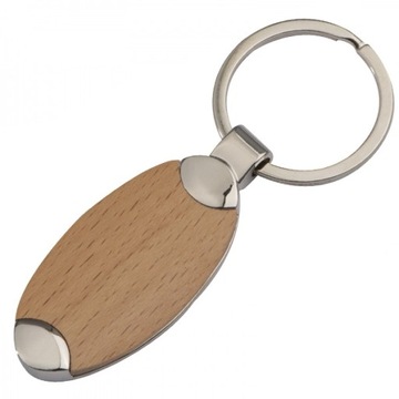 Brelok metalowo-drewniany BALTRUM EG148901