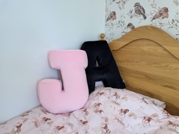 Подушка-письмо XL 48 см для детской комнаты, каждая буква, персонализация