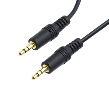 Kabel 1x Mini JACK 3,5mm M/M Gold 1,5m. QILIVE