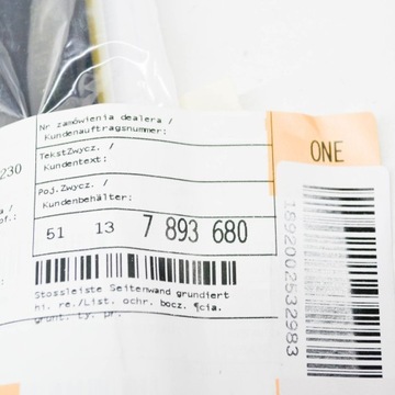 BMW M3 Кабриолет E46 Накладка заднего правого крыла 51137893680 OEM