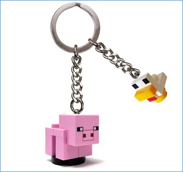 LEGO Minecraft breloczek brelok Świnia kaczka DIY