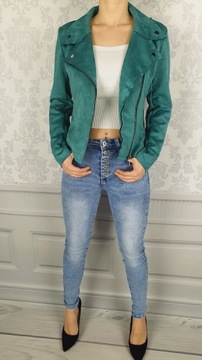 #КУРТКА-РАДИАТОР ЖЕНСКАЯ ЗАМШЕВАЯ - МОЛНИИ - ZARKA