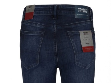 TOMMY JEANS spodnie męskie, jeansowe, granatowe, 30/34