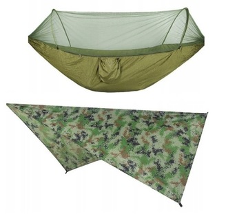 HAMAK z moskitierą 250x120 + TARP ZESTAW (H024)