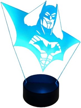 LAMPKA NOCNA 3D LED BATMAN MULTIKOLOR PILOT USB