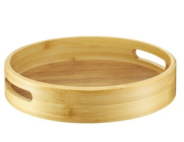 TACA BAMBUSOWA okrągła 25cm AMBITION Natural