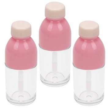 3шт маленькие глянцевые флаконы для помады, пустые тюбики