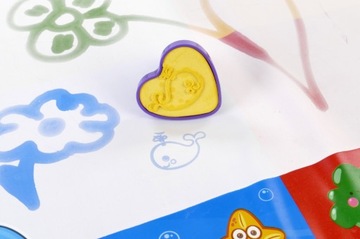 ВОДНЫЙ КОВРИК ДЛЯ РИСОВАНИЯ ВОДОЙ, РУЧКИ, ШТАМПЫ, ВАЛИЦ