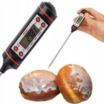 TERMOMETR CYFROWY LCD KUCHENNY CUKIERNICZY SONDA
