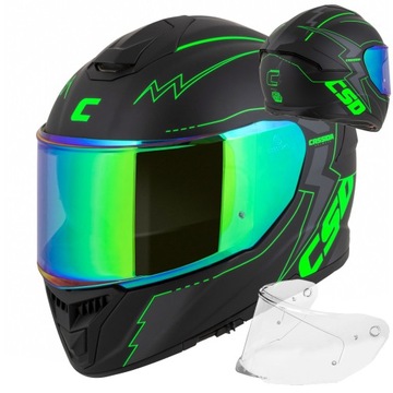 CASSIDA KASK MOTOCYKLOWY GT2 + LUSTRZANKA SZYBA XS