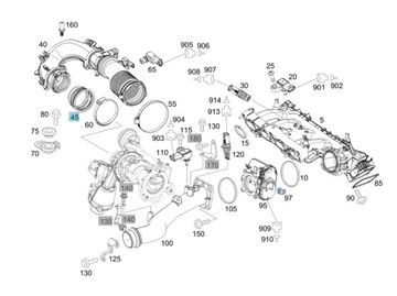 ORIGINÁLNÍ TĚSNĚNÍ TURBÍNY MERCEDES-BENZ M270