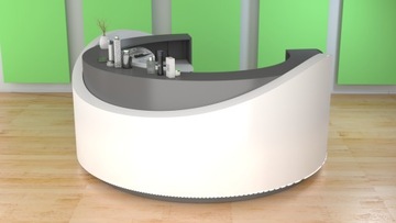 Lada recepcyjna R103 LED 250x80cm recepcja