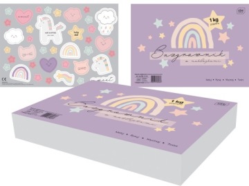 Альбом для малювання A4 Interdruk Sweet наклейки 1 кг 200 Аркушів