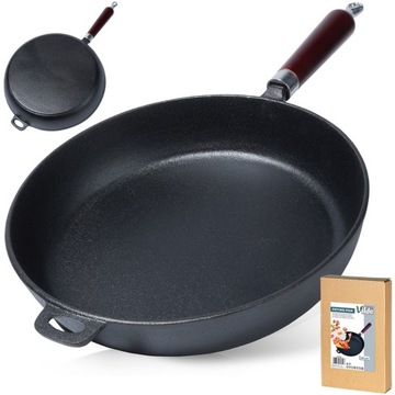 Сковорода чугунная CAST LINE 30 см / Vilde