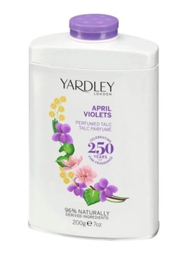 YARDLAY APRIL VIOLETS Talk do ciała Puder perfumowany Fiołek 200 gr