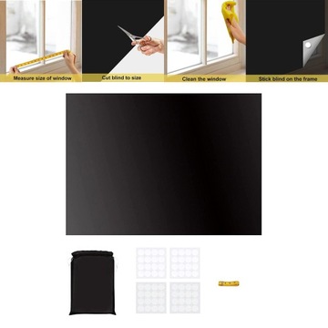 Zasłona zaciemniająca DIY Rolety okienne Podróżne rolety okienne A 145x200cm