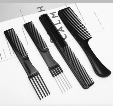 V5 DUŻY ZESTAW GRZEBIENI FRYZJERSKICH GRZEBIEŃ DO WŁOSÓW W ETUI KPL. 10 szt