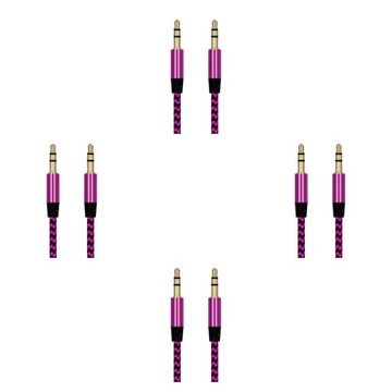4 zestaw 3.5mm męski na męski kabel bezstratny