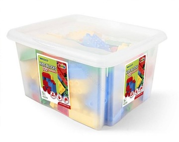 Wader klocki konstrukcyjne 132elementy kolorowe pudełku pojemniku 1+ 41270