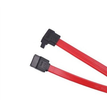 Kabel SATA - SATA kątowo-prosty 35cm