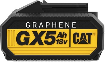 Akumulator grafenowy CAT GXB5 18V 5Ah LED