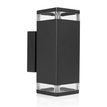 Kinkiet zewnętrzny LED CZARNY GÓRA DÓŁ 2 x 5W IP44