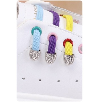 ШНУРКИ ЭЛАСТИЧНЫЕ, РЕЗИНКИ, без завязывания_24 цвета.