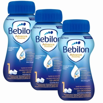 Bebilon 1 Pronutra Advance mleko początkowe od urodzenia 200 ml