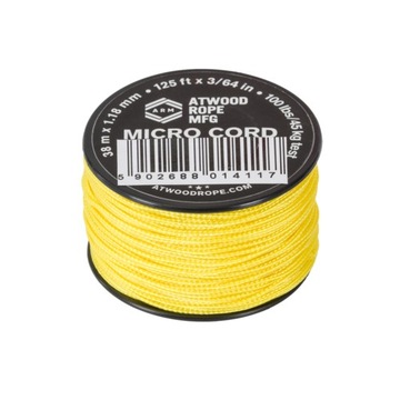 Linka Micro Cord Atwood Rope MFG 1,18 mm Yellow