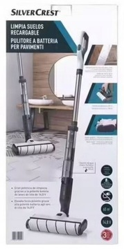 ЭЛЕКТРИЧЕСКАЯ ШВАБРА SILVERCREST С ВРАЩАЮЩИМСЯ ВАЛИКОМ ДЛЯ СТИРКИ И СУШКИ 2 В 1 ПОДАРОК