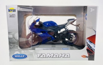 WELLY YAMAHA YZF-R6 1:18 Новая модель мотоцикла из металла