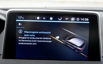 Peugeot 3008 II Crossover 1.6 BlueHDi 120KM 2017 Peugeot 3008 SKORA GT FULL Navi. BLIS linne assist Grzane fotele 1.6 120KM, zdjęcie 31