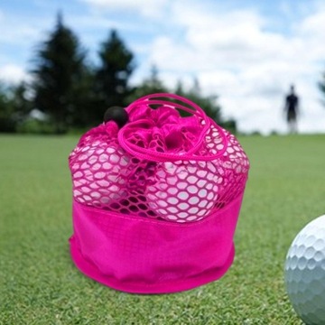 Органайзер для мячей для гольфа Легкая сумка для хранения мячей для гольфа розового и красного цвета