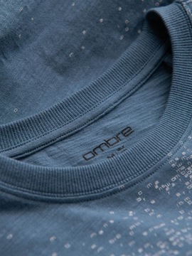 Męski t-shirt fullprint 100% bawełna niebieski denim V3 OM-TSFP-0179 XXL