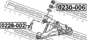 FEBEST 0229-002 ŠROUB RAMENA NISSAN SERENA JU30