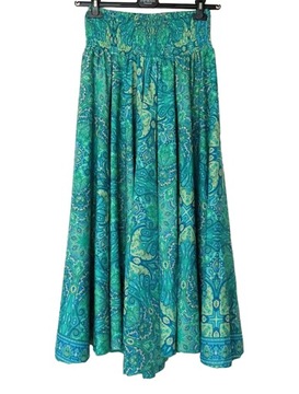 SPODNIE SPÓDNICA Indyjskie BOHO 2w1 jedwab MAXI (062) SILK INDIA ONE SIZE