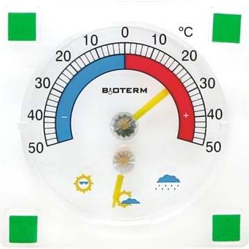 TERMOMETR HIGROMETR PRZYKLEJANY OKIENNY 024800