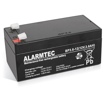 Akumulator 12V 3.6Ah AGM Alarmtec BP3.6-12