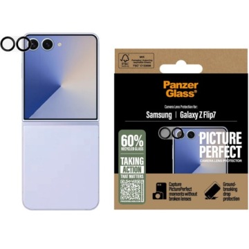 Sklo PanzerGlass pro Galaxy Z Flip7, tvrzené sklo, sklíčko na fotoaparát