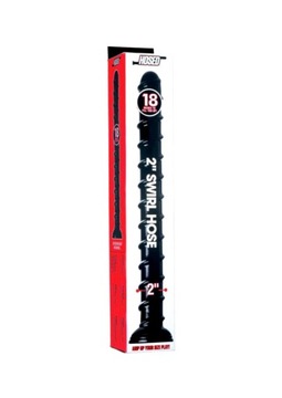 2” SWIRL HOSE - 18” LONG - BLACK DUŻE WIBRATORY