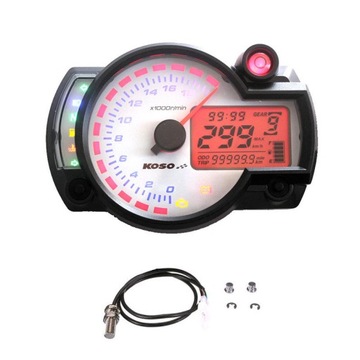 Uniwersalny KOSO LCD cyfrowy licznik motocyklowy