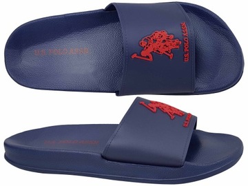 U.S. POLO ASSN. SLIDES MĘSKIE KLAPKI BASEN GRANAT