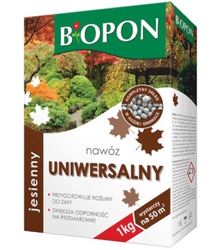 NAWÓZ uniwersalny JESIENNY 1kg wystarczy na 50m2 BIOPON