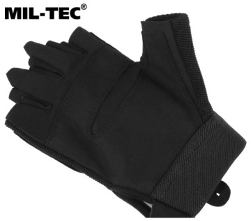 ТАКТИЧЕСКИЕ ПЕРЧАТКИ ARMY MIL-TEC БЕЗ ПАЛЬЦЕВ, ЧЕРНЫЕ
