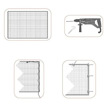 КОШАЧАЯ СЕТКА ДЛЯ БАЛКОНА, АРМИРОВАННАЯ ПРОВОЛОКОЙ м2