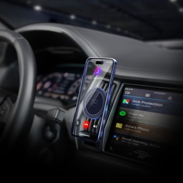 Магнитный держатель телефона в машину/автомобиль на решетку радиатора, 3мк для MagSafe