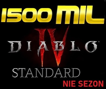 DIABLO 4 GOLD 1500MLN STANDARD NIE SEZON WSZYSTKIE PLATFORMY PC PS XBOX