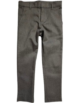 GEORGE eleganckie SPODNIE wizytowe SKINNY LEG szare 10-11 lat 140-146